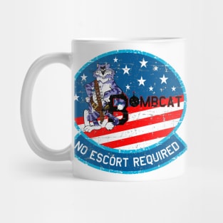 F-14 Tomcat - Bombcat - No Escort Required - grunge Style Mug